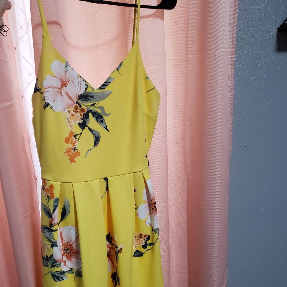 Yellow summer dress
